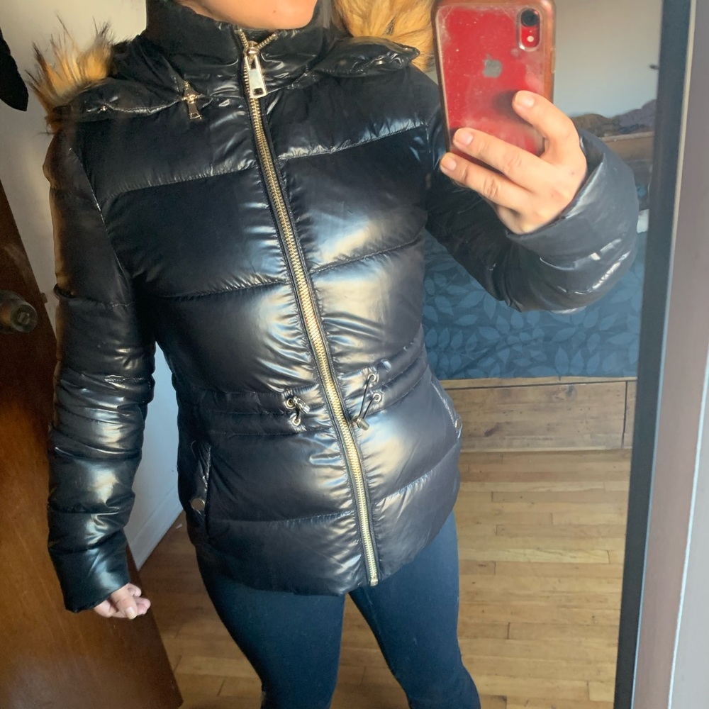 Shiny effect down jacket - Picture 2 of 5